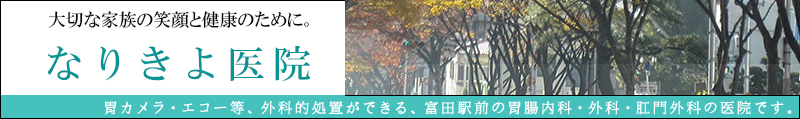 なりきよ医院　胃カメラ、エコー、高槻市富田駅前の胃腸内科、肛門外科の医院